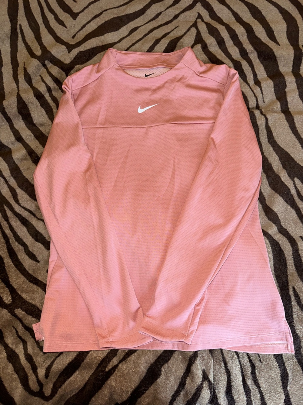 Nike Pink Long Sleeve Dri-FIT Performance Top